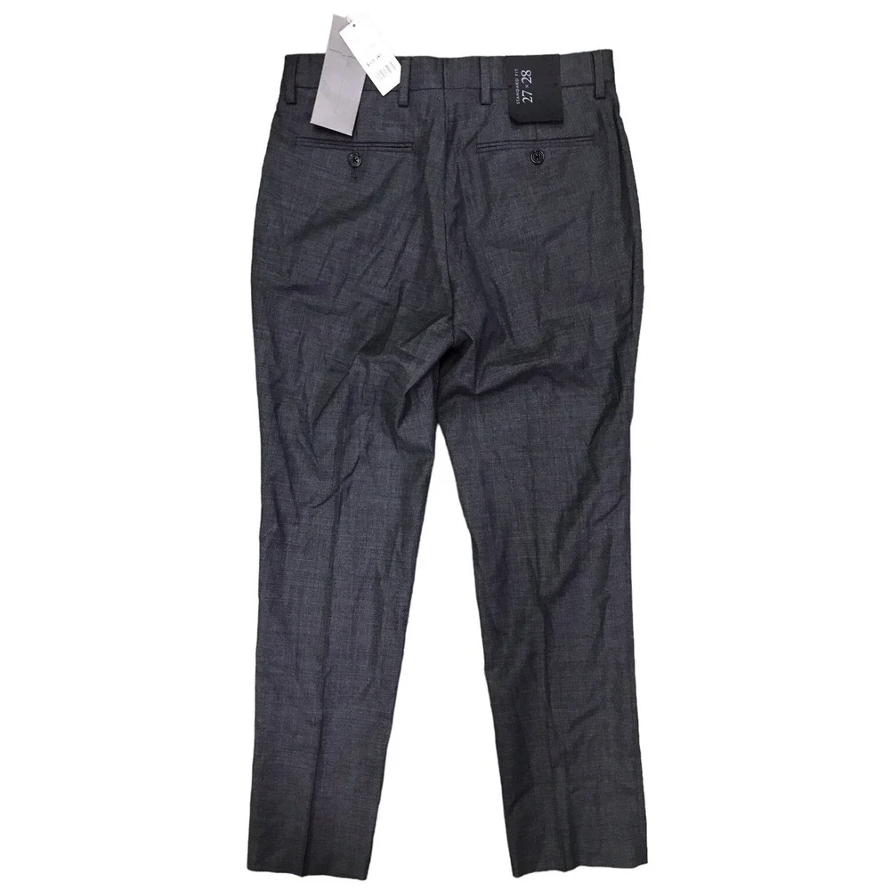 NWT Banana Republic Men's Standard Fit  Wool Suit  Pants  27Wx28 L Gray